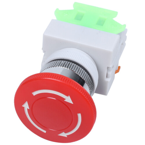 Red Mushroom Cap 1NO 1NC Emergency Stop Push Button  AC 660V 10A 2