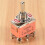 AC 250V 15A Latching 3 Way -Off- Single Pole Double Throw Toggle  Orange 4