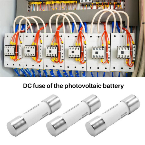 10 Pcs 1000 VDC Fuse Solar PV Explosion-proof Fuse Silver - 20A 1