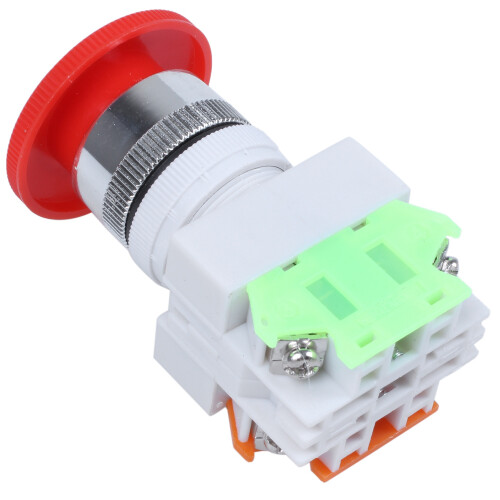 Red Mushroom Cap 1NO 1NC Emergency Stop Push Button  AC 660V 10A 1