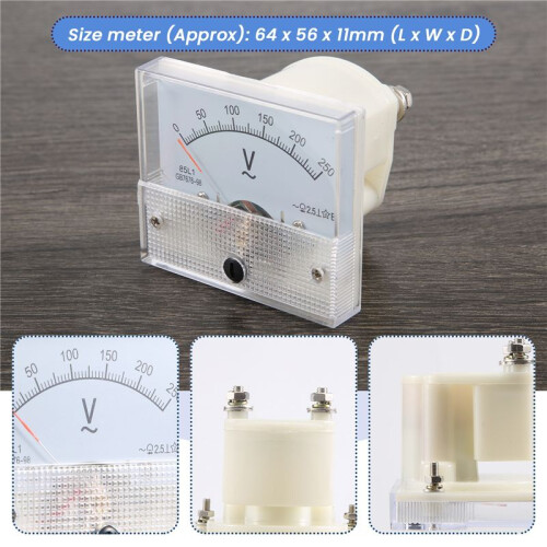 Analog 85L1 AC 250 V Panel Meter Voltmeter Measuring device Installation equipment 2