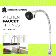 Kitchen Faucet Plumbing Hose Universal Tube Stainless Steel Faucet Can Be Shaped Deformation Tube Faucet Kitchen Faucet Accessories