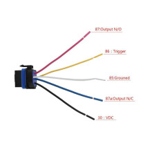 Waterproof Integrated Automobile Relay /12V 40A Auto Relay & Socket 5 Pin