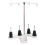Household Sewing Machine Thread Stand 4 Spools Plastic & Steel Multi-Use 15