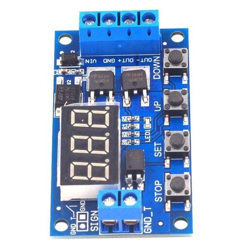 12V 24V LED Light Digital  Delay Timing Delay Relay  Circuit Dual Mos Tube Control Board Module