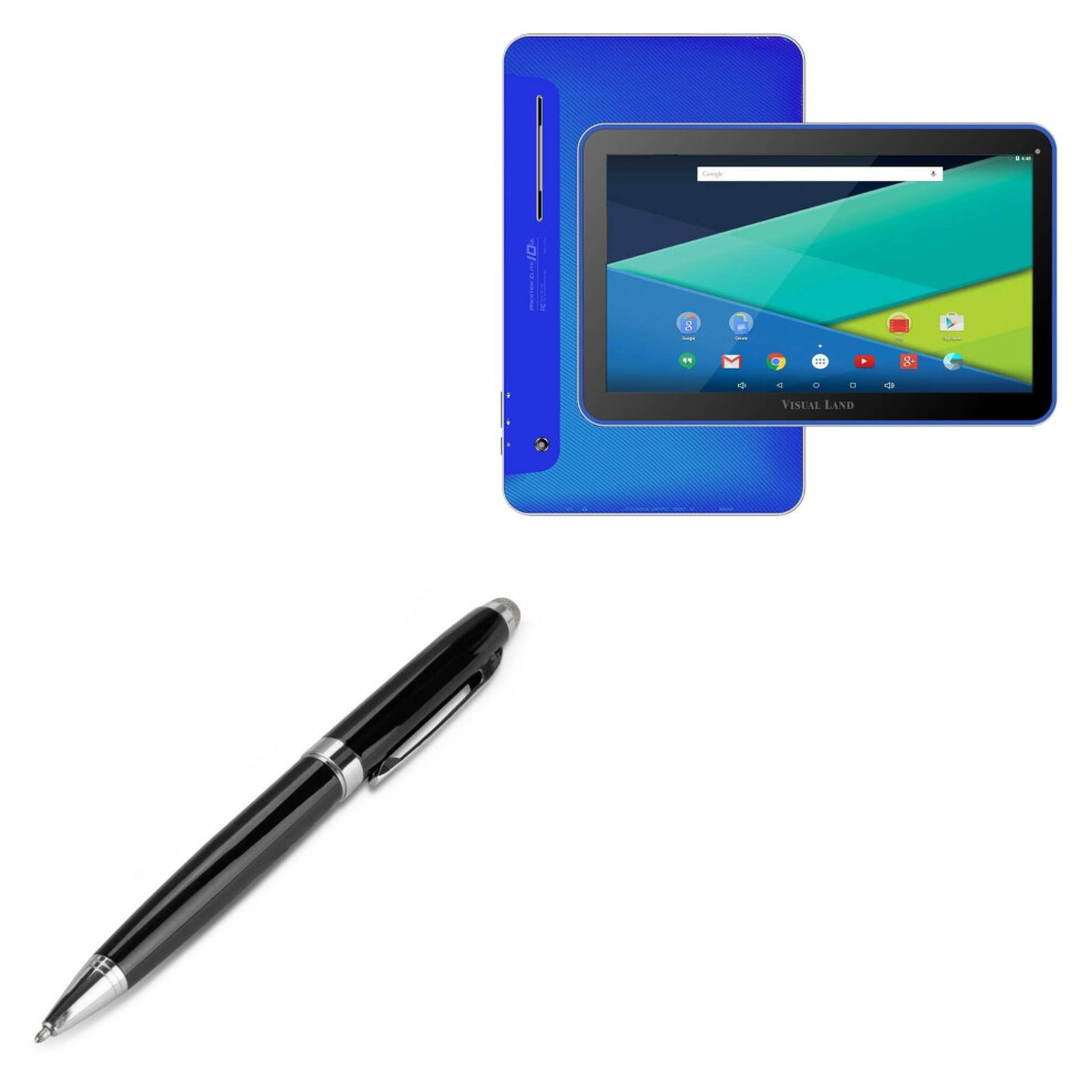 2 In 1 Stylus Pen With Rollerball For Tablet, Capacitive Stylus, Precise Touch, Jet Finish Black 9169991085937