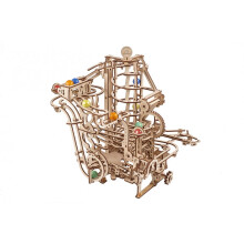 Wooden Marble Run Spiral Hoist 3D Wooden Puzzle Model Kit with PrecisionCut Parts for HandsOn Assembly