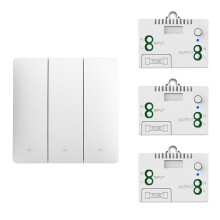 Self-Pow Wandlamp Draadloze Schakelaar Zelfaangedreven Afstandsbediening Geen Batterij Geen Kabel IP54 Waterdicht Kinetische Schakelaar voor Binnen
