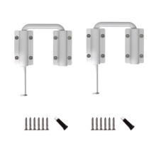 Adjustable Cabinet Latch Aluminum Alloy RustResistant Lock for Furniture and Storage White