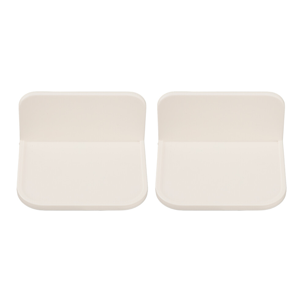 2Pcs Adhesive Furniture Anchors Wall Mount Non-Drill Child Safety Baby Proofing White