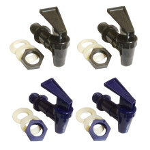 BPA Water Dispenser Spigot Replacement Cooler Faucet for Jug Beverage Leak 2 Black 2 Blue