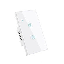 Matter WIFI US Touch-Schalter 2-Gang Home Life Wandschalter Unterstützt Alexa Voice APP