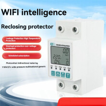 Tuya WiFi 2P  Energimätare Effekt KWh-Mätare Jordläckage över Underspänningsskydd Arbeta med Tuya  Life