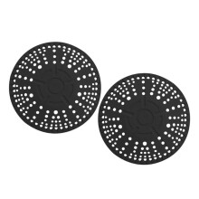 Shower Hair Drain Catcher, 2 Pack 5.5in Silicone Drain Protector Strainer, Shower Drain Cover for Shower Room