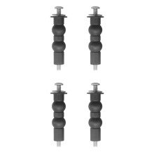 4er-Pack Universal-Toilettensitzschrauben für Toilettensitzoberteil, Befestigungsmuttern-Hardware-Kit, Passend für Standard-für und Mehr