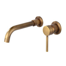 Wandmontierter Waschtischhahn, Verdecktes Badezimmerdesign, Warm- und Kaltwassermischer, Geeignet für Badewanne und Waschbecken.