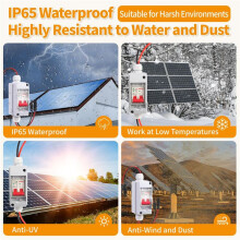 Solar Panel Disconnect 500V Solar Circuit Breaker Box 32Amp IP65 Waterproof Miniature Circuit Breaker Solar PV