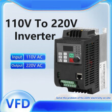 110V to 220V 1.5KW Frequency Converter VFD Motor Variable Speed Power Controller Single Phase Input Three Phase Output