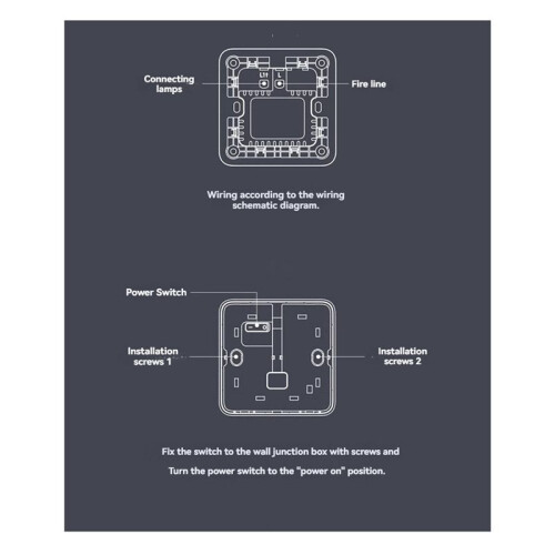 E1 Wall  ZigBee 3.0  Home Key Light  Fire Wire with NO Neutral Compatible with  Mi Home Homekit APP B 2