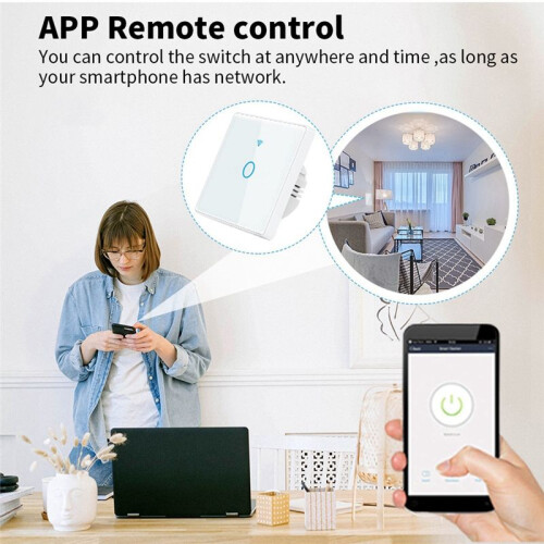Wi-Fi Wall ,  Touch Screen Control for Alexa,Intelligent Light , Used to Adjust the Light 1