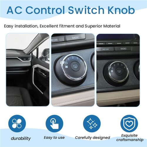55902-02030 Car Air Conditioning Panel  AC Control  Knob for   RAV4 2006-2013 Middle