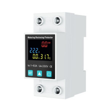 2P/63A Reclosing Protector Circuit Breaker Earth Leakage over Under Voltage Protection Protector Relay KWh Meter