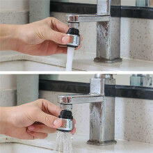 3er-Set Küchen-Wasserhahn-Sprüher Aus Edelstahl, Spritzwassergeschützt, Sprudelwasserspar-Verlängerung, Drehbare Wasserhahn-Verlängerung