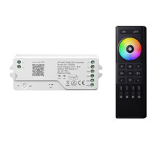 DR03W TUYA SPI WIFI RGB LED Controller Dimmer mit für  Home Alexa für WS2811 WS2812B WS2815 RGB LED Streifen Schwarz