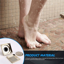 Bathroom Submersible Floor Drain Deodorant Bathtub Floor Drain Cover Shower Inlaid Tile Deodorant Floor Drain A