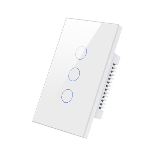 WiFi  Wall  3 Gang  Touch Sensor LED Light Switches  Home Alexa  Home Control White US Plug 1