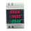 D52-2058 Wattmeter Din Rail Volt Current Meter Power Factor Digital Meter AC80-300V Multi-Function Kwh Hz Meter 0-100A,B 1