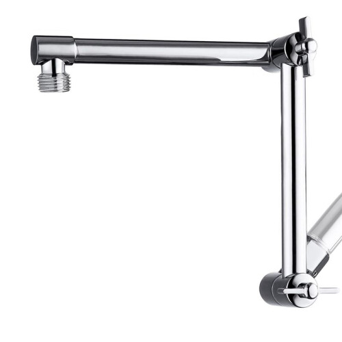 Shower  Extension Arm, Adjustable Extender with Lock Joint, Rise or Lower Rainfall and Fixed Shower