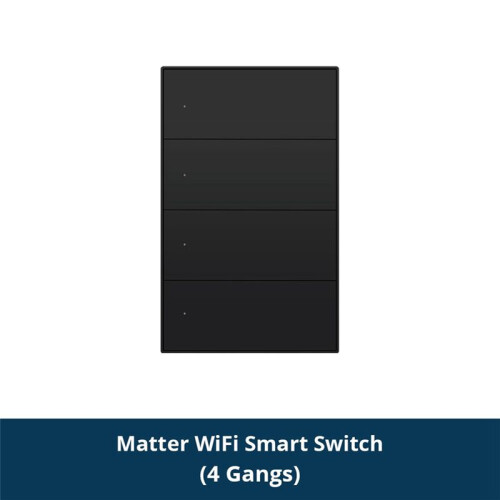 Matter WiFi   Wall Light   Control Gangs Button for  Things Homekit APP 4 Gangs 1
