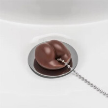 New Simulation Ass Kitchen Sink Strainer Stopper with Chain Bathroom Floor Drain Cover Kitchen Decor Universal B
