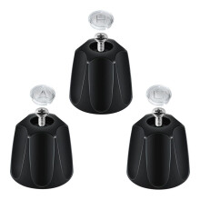 Perilla de Ducha de Metal Negra de 3 Piezas, de Repuesto, para Price Pfister Verve y Manija de Grifo de Bañera/Ducha.