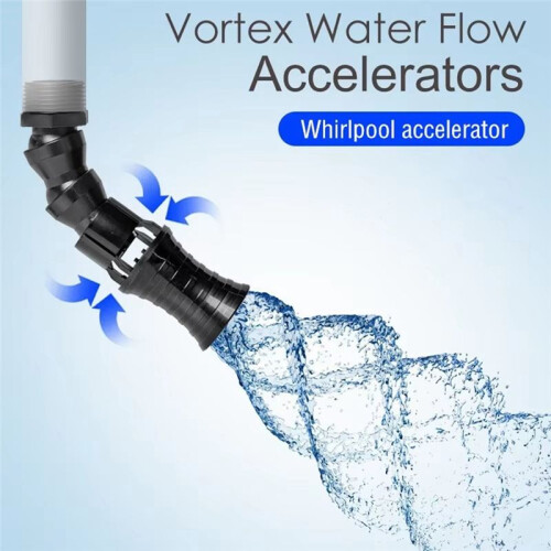 1/2 Polegadas 3/4 Polegadas 1 Polegadas Acelerador de Fluxo de Água  com Direção Ajustável, Bico Giratório para Aquário, Bomba de Filtro para 1