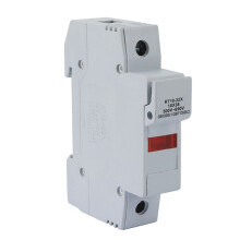 Porte-Fusible 1P RT18-32X AC 380 V 32 A, 1 Pôle, 10 X 38 mm, Montage sur Rail DIN.