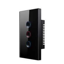 Zigbee  Touch  110-240V 2.5D Estilo Côncavo Repetidor de Sinal Zigbee3.0 Funciona com Alexa  Home 3 Gang