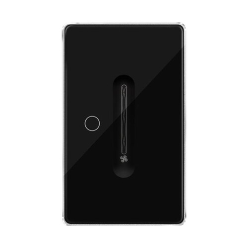 Zigbee  Fan Light US  1 Gang Touch Control with Slider Control Fan Speed Neutral Required Work with Tuya APP
