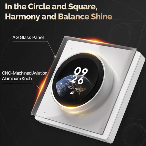Tuya WiFi  Knob Central Control Screen Touch Rotate 3 Relays 4 Buttons Programmable Scene 2