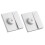 Brushed Eu Universal 1gang 2way Light  with Fan Speed Control ,Range Hood Ceiling Fan  Panel AC 1