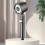 New Strong Pressure Water Saving Filter Shower  5 Modes Handheld Shower  One Button Stop Bathroom Accessories B 2