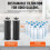 Purification Water Filter Replacement for Gravity Filter System 2 Pack 5