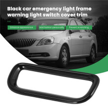 4X Car Hazard Emergency Light Frame Warning Lamp  Cover Trim for  Vezel HR-V HRV 2021 2022 Black