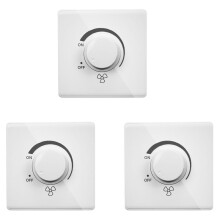 3X 86 Type Ceiling Fan Adjustment Stepless Speed Controller Wall  220V 10A