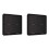 2X 4 Gang for Tuya ZigBee Wireless 12 Scene , Push Button Controller Battery Powered Automation Scenario, Black 1