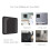 2X 4 Gang for Tuya ZigBee Wireless 12 Scene , Push Button Controller Battery Powered Automation Scenario, Black 4