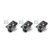 3X  12 V Abgesichertes Marine-Bilgenpumpen-Schaltfeld mit LED-Anzeigeleuchte, Manuell/Aus/Automatisch, 3-Wege-Kippschalter