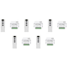 5X Interrupteur de Rideau Aveugle Tuya  Life WiFi 433Mhz avec TéLéCommande RF pour Commande de Volet Roulant ÉLectrique, 1RC 1RE