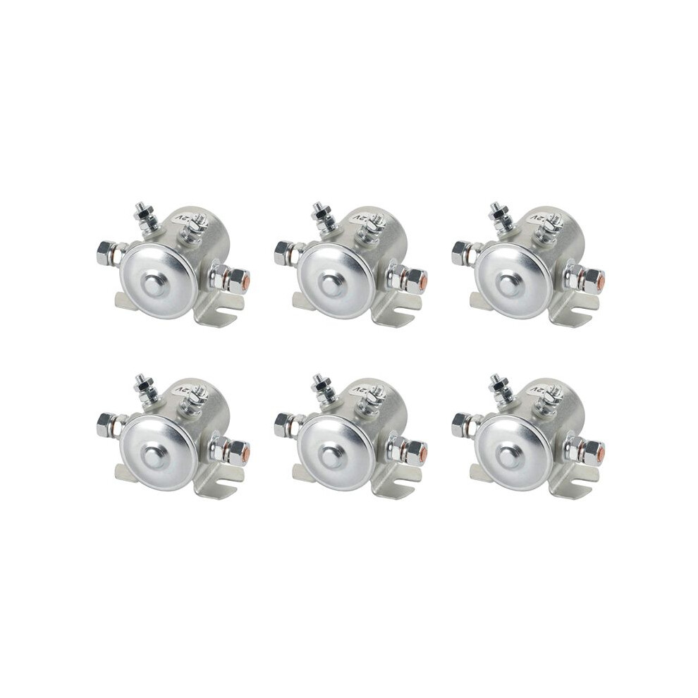 6X Max 300A Continuous Duty Solenoid Relay 12V Solenoid For Carts,Winch ,Marine In Rush Silver 6031861564381